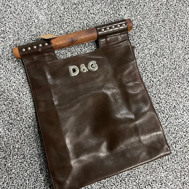 D&G 브라운 토트백