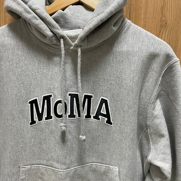 moma 모마 챔피온 후드 그레이 m