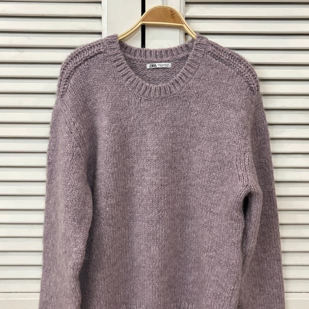 자라 라벤더 니트 M
