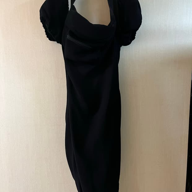 푸시버튼 힙색 드레스 