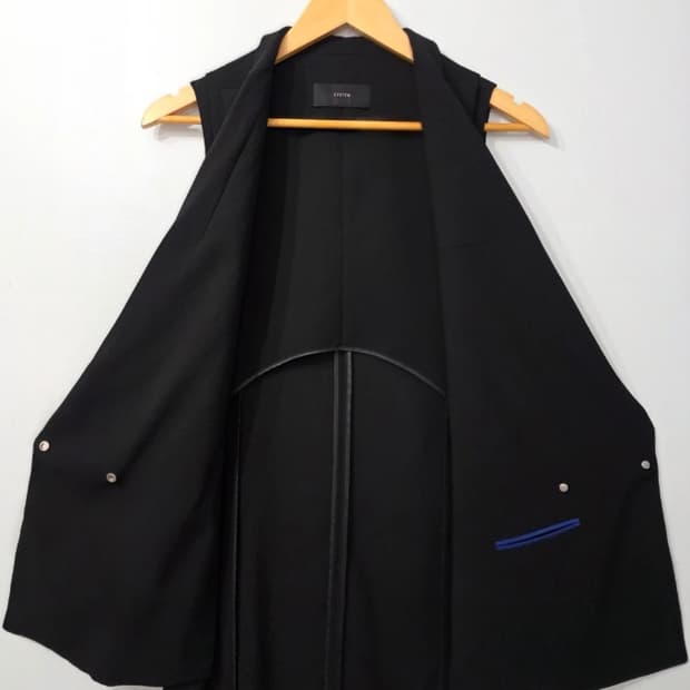 시스템 한섬 SYSTEM 블랙 베스트 조끼 ~55반