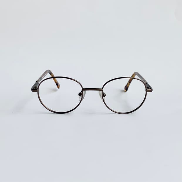 [픽키-719] 데드스탁 스몰사이즈 라운드 호피 클래식 빈티지안경