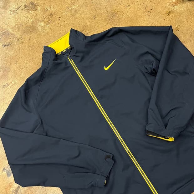 [정품/XL] 나이키 블랙 옐로우 져지 트랙탑 자켓 b18