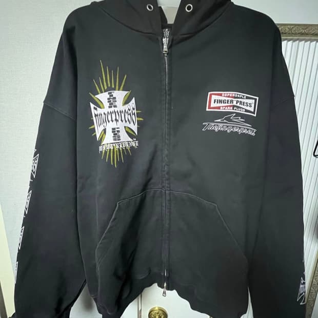 도넛리벤지 핑거프레스 스파크 후드집업