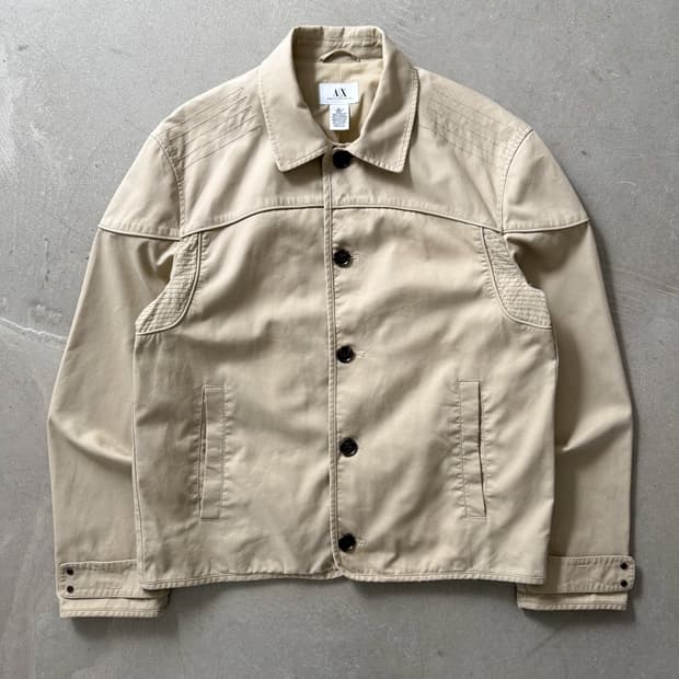 Armani Exchange Beige Cotton Jacket