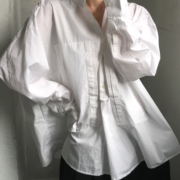 Jil Sander 질샌더 화이트 박스 셔츠 