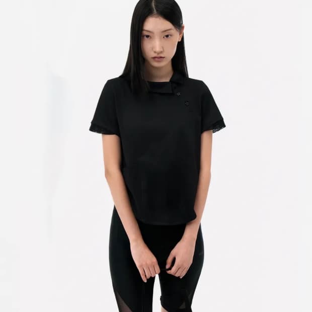 오호스 side neck collar T