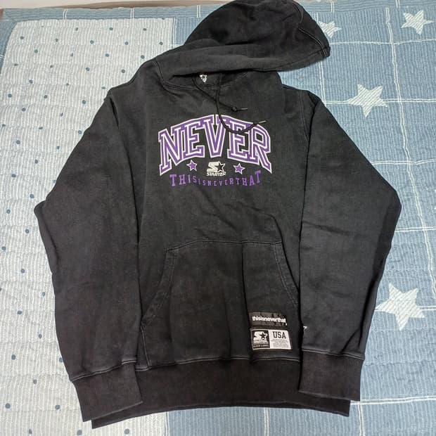 디스이즈네버댓 스타터 후드티 L
