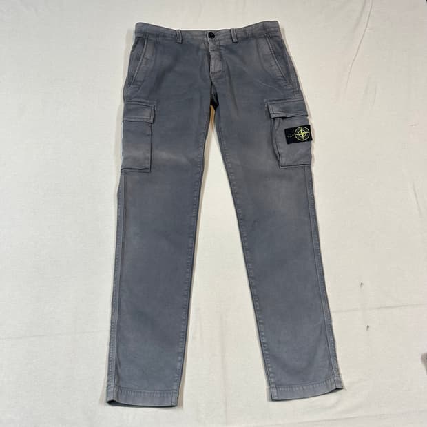 34inch) 스톤아일랜드 카고 바지 그레이