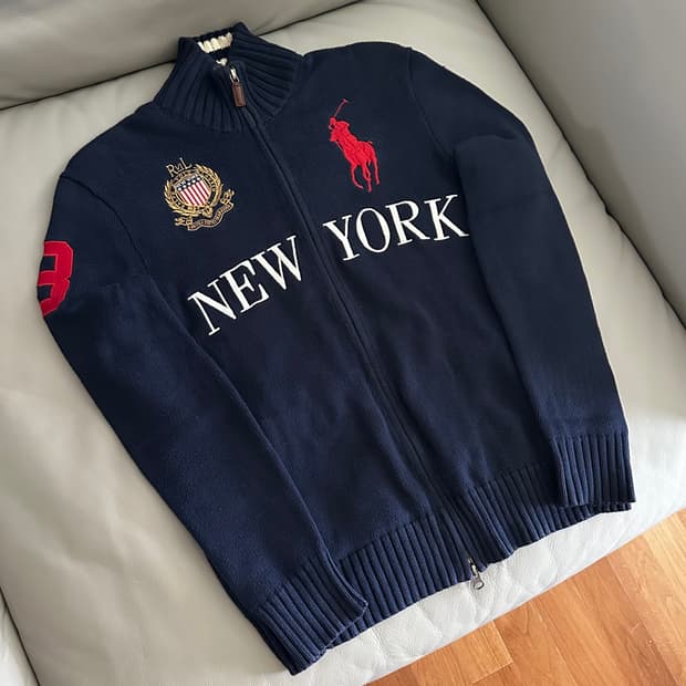 폴로 랄프로렌 빅포니 뉴욕 니트집업 S