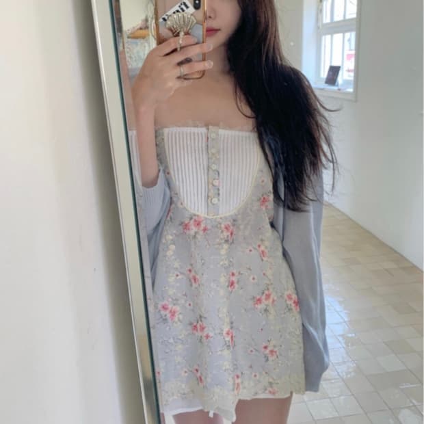 fineh 피네 자카드 플라워 뷔스티에 구해요!