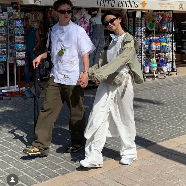 파르벵 윈드브레이커+치마바지