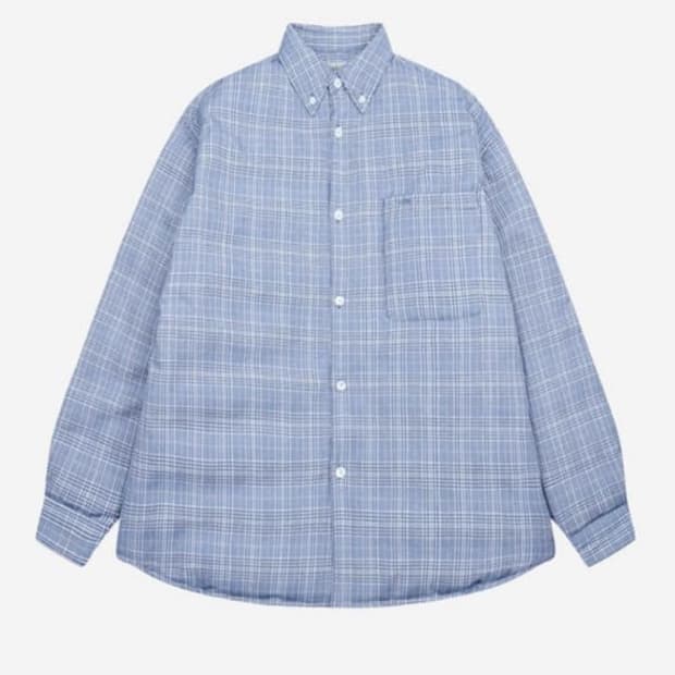 stu 패딩셔츠 패디드 셔츠 L 구스다운