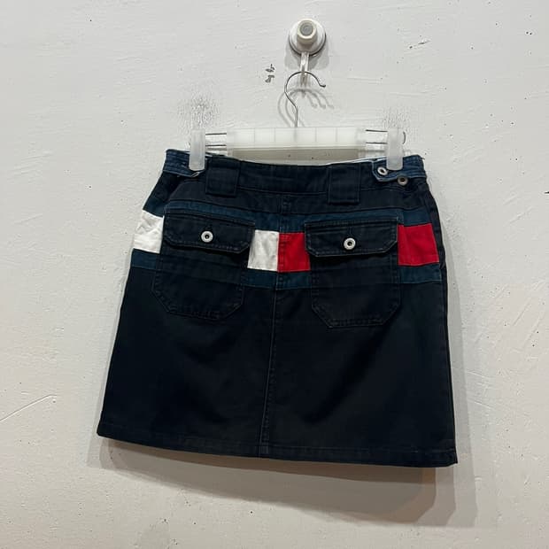 타미힐피거 TOMMY GIRL 플래그 스커트 치마 JAPAN made