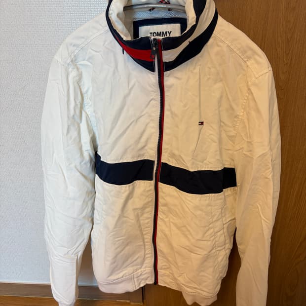 타미 힐피거 타미진스 화이트 바람막이 점퍼 M