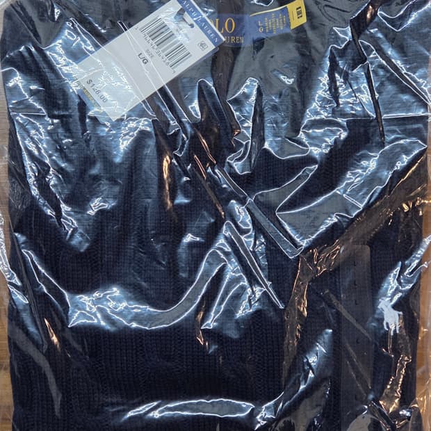 (새상품/정품)폴로 여성 케이블 니트 반팔L