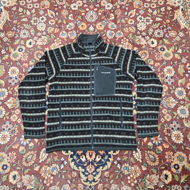 [L] 몽벨(mont-bell) 페어아일 패턴 CLIMAPLUS 플리스 