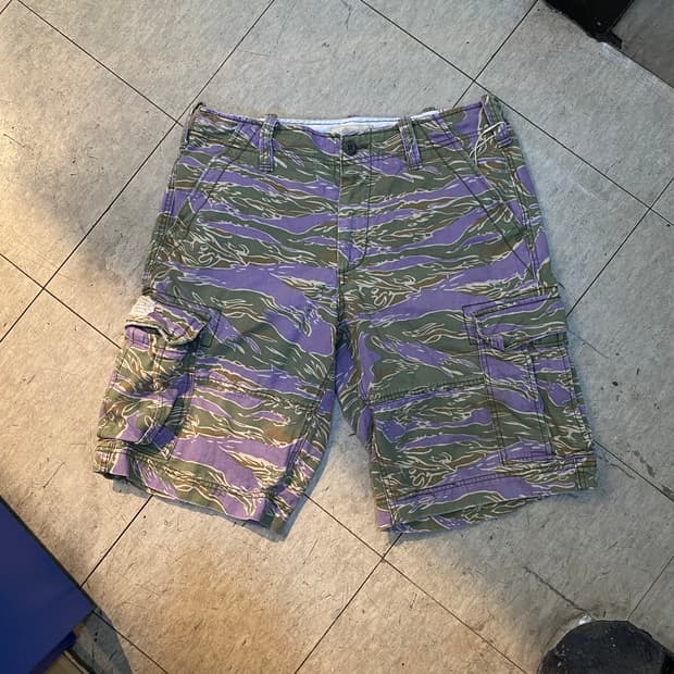 🌊Denim&supply tiger stripe cargo shorts