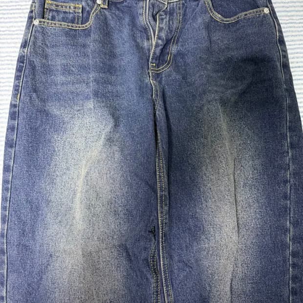 토피 모어 와이드 데님 팬츠 (OIL WASHED INDIGO) M