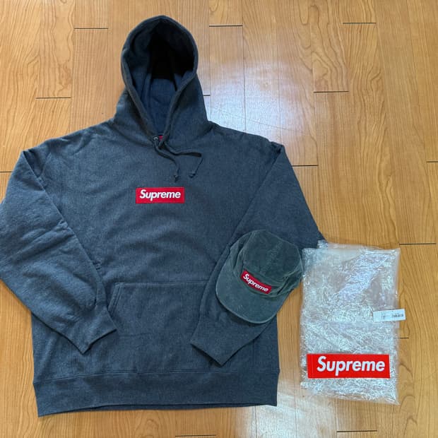 슈프림 21FW 박스로고 후드 스웨이트셔츠