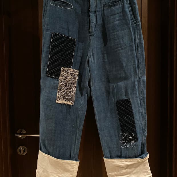 [46] 로에베 패치워크 피셔맨 데님 진