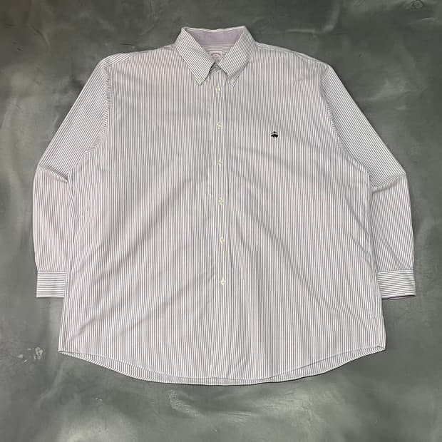  브룩스브라더스 스트라이프 셔츠 y15248