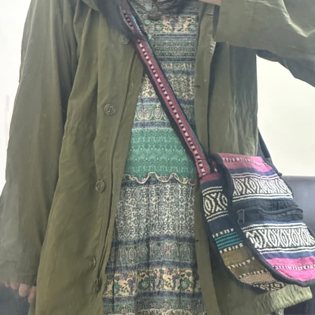 빈티지 히피 크로스백 에스닉 페이즐리 모리 모리걸