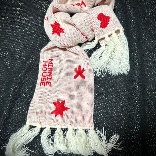 JPN 키치 스타&하트 미니마우스 머플러