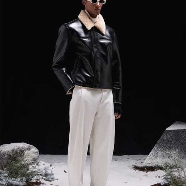 LEMARD 르마드 비건 레더 유광 무스탕 자켓