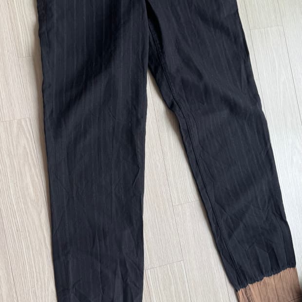 꼼데가르송 옴므 플러스 에버그린 S 스트라이프 팬츠 