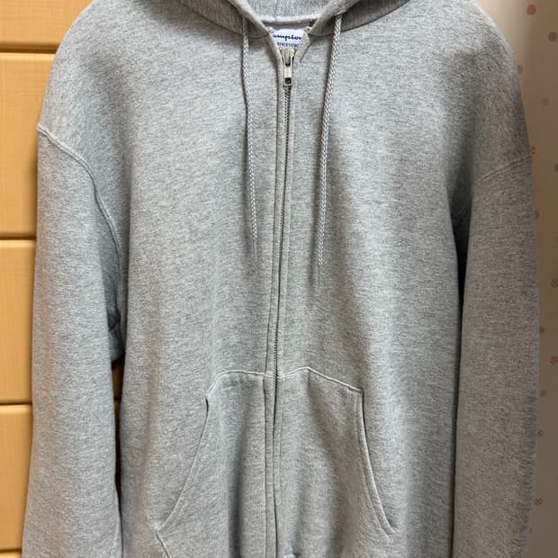 챔피온 파워블랜드 후드집업 회색 S
