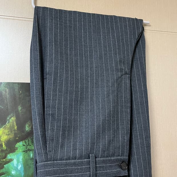 노이어 울 스트라이프 슬랙스