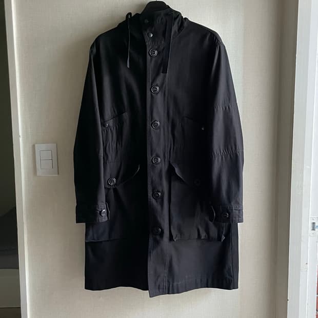 이스트로그 ECW PARKA 블랙 헤비 백사틴 S(100)