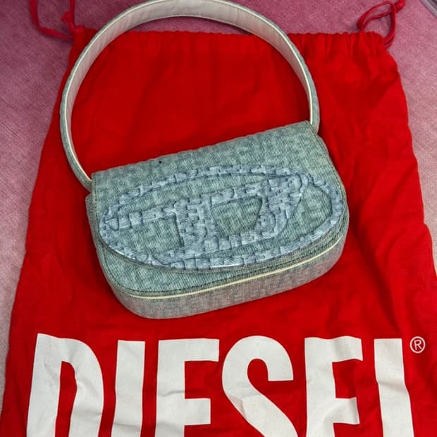 Diesel 데님 미니 숄더백