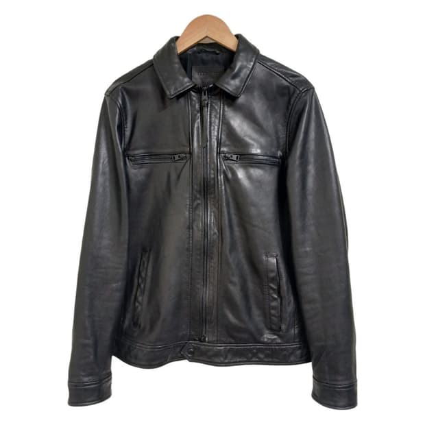 올세인츠 / 럭 Luck 램스킨 양가죽 슬림 레더자켓 블랙 / M 