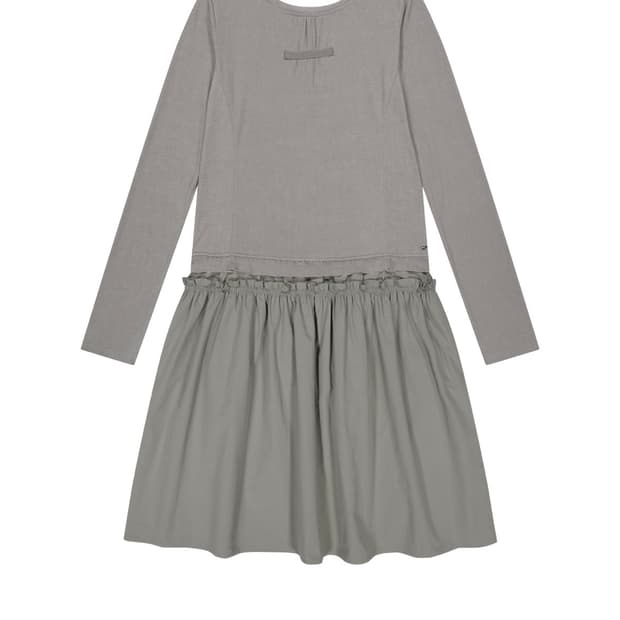 2WAY SHIRRING ONE PIECE LIGHT KHAKI