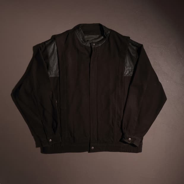 일본빈티지 울 블루종 자켓