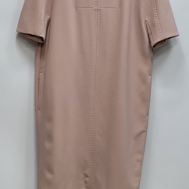 MaxMara 막스마라 버진울 반팔 원피스 / 여 90-165 인디핑크
