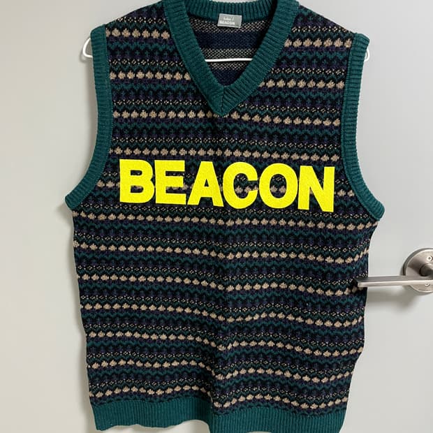 kolor Beacon 패턴 니트 조끼