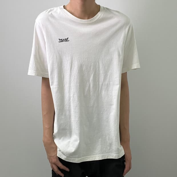 Levis 리바이스 로고 화이트 반팔 티셔츠 L