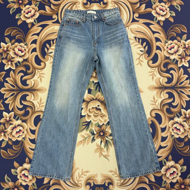 (S)시야쥬 SUYAZU 중청 데님팬츠