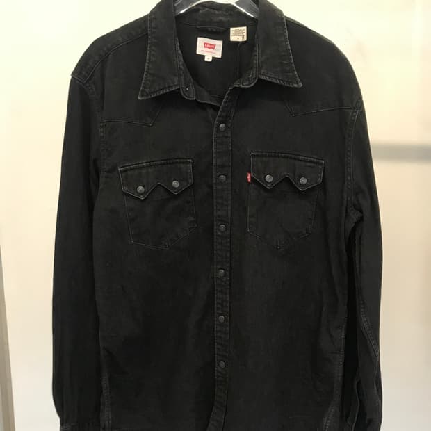 LEVI’S Black Denim Western Shirt Jacket