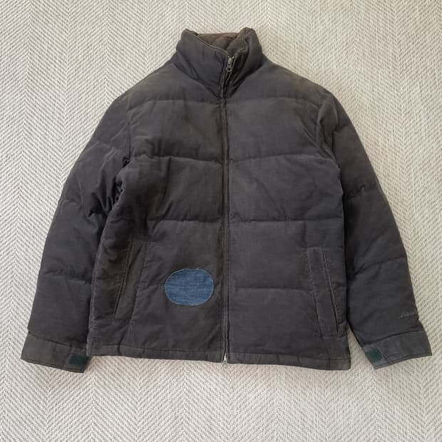 에디바우어 코듀로이 구스다운 패딩 