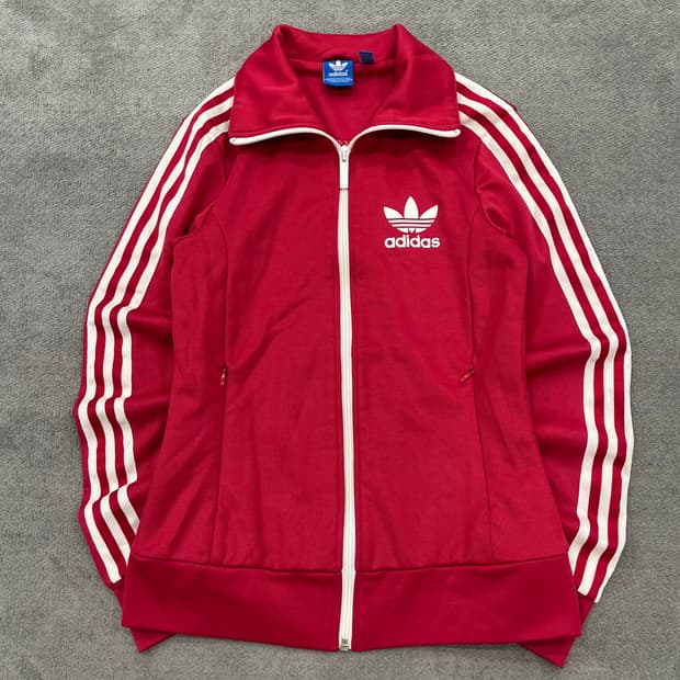 85 아디다스 핑크 유로파 트랙탑 져지