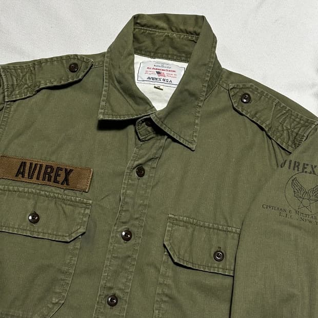 M 아비렉스 밀리터리 셔츠 