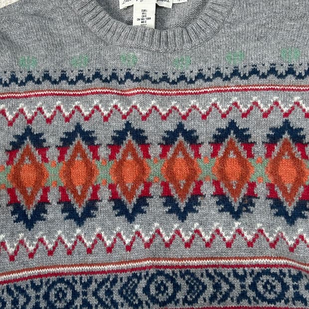 H&M LOGG 빈티지 노르딕 니트