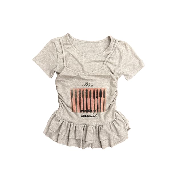 Girlish Layered Frill Top