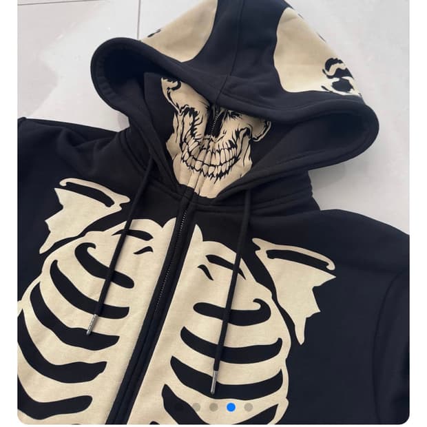 ALL SKULL HOOD JACKET 2XL