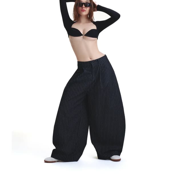 Push push pp stripe pants (스트라이프 팬츠) XL