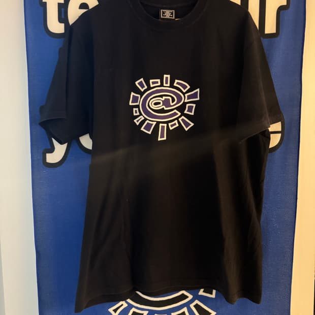 Always 반팔티 블랙 퍼플로고